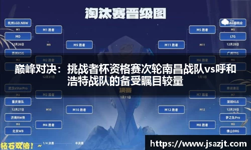 巅峰对决：挑战者杯资格赛次轮南昌战队vs呼和浩特战队的备受瞩目较量